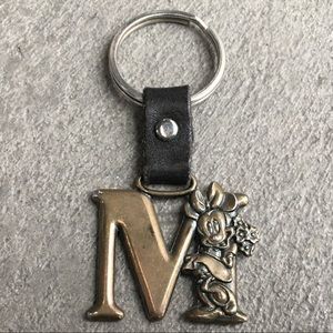 Disney key chain letter M with Minnie Mouse